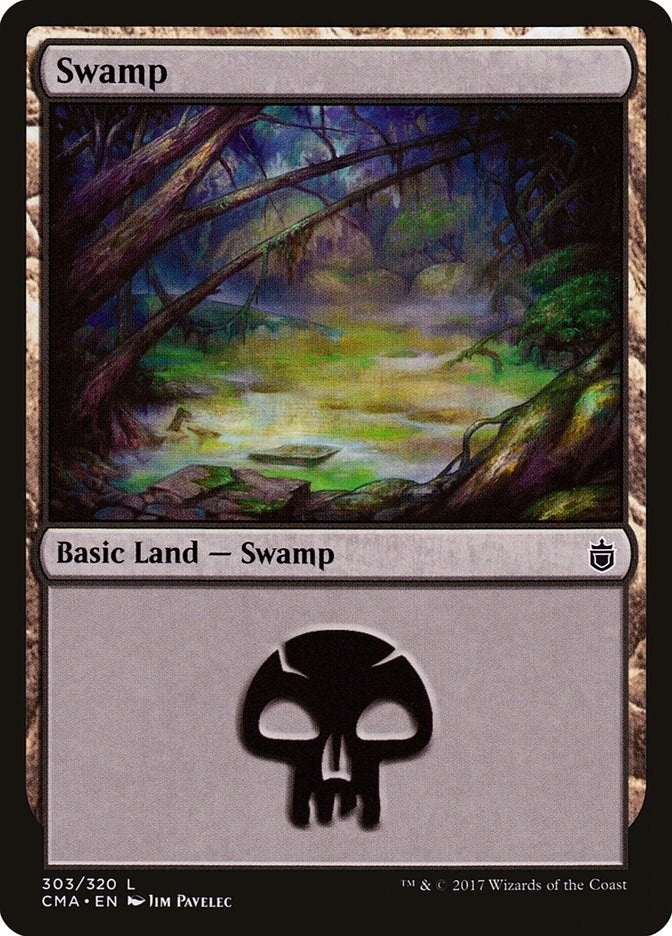 Image for Swamp (303) (Commander Anthology) (303) - Magic: The Gathering