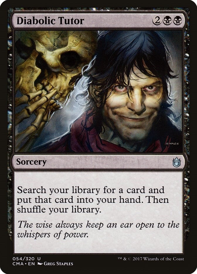 Image for Diabolic Tutor (Commander Anthology) (54) - Magic: The Gathering
