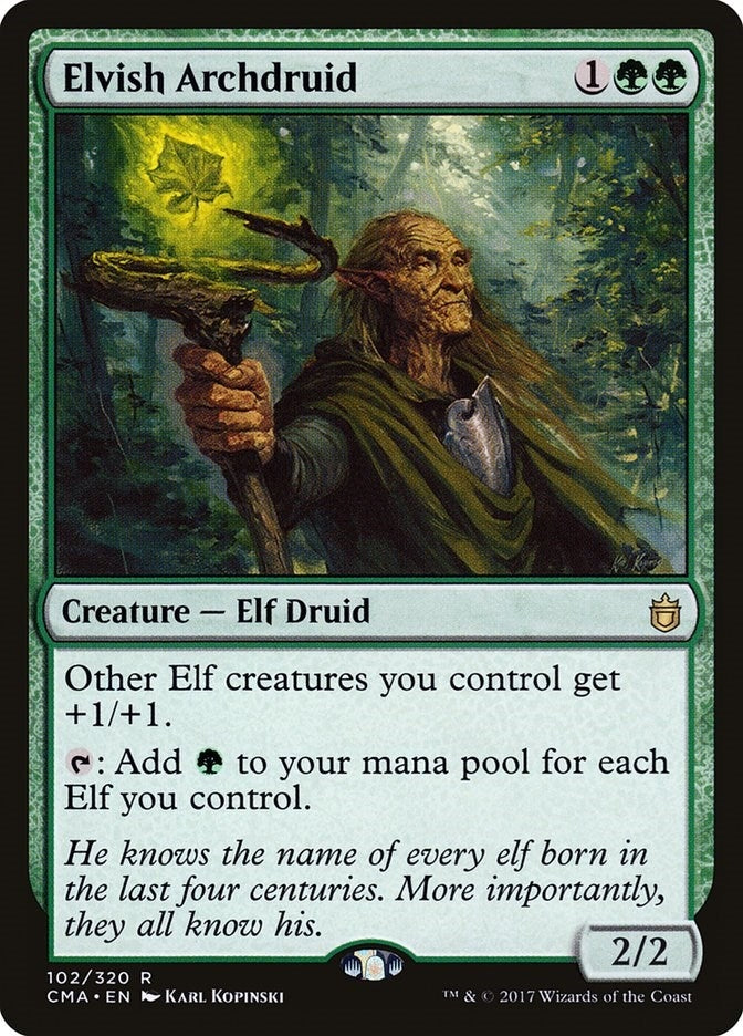 Image for Elvish Archdruid (Commander Anthology) (102) - Magic: The Gathering