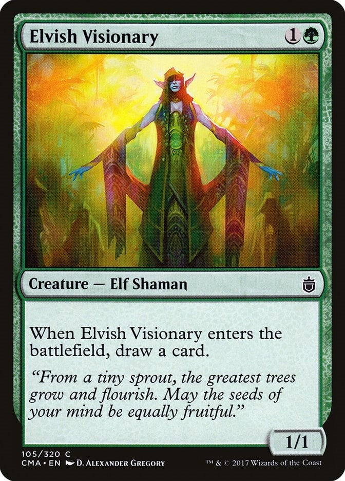 Image for Elvish Visionary (Commander Anthology) (105) - Magic: The Gathering