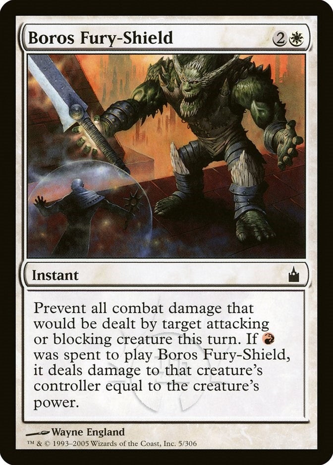 Image for Boros Fury-Shield (Ravnica: City of Guilds) (5) - Magic: The Gathering