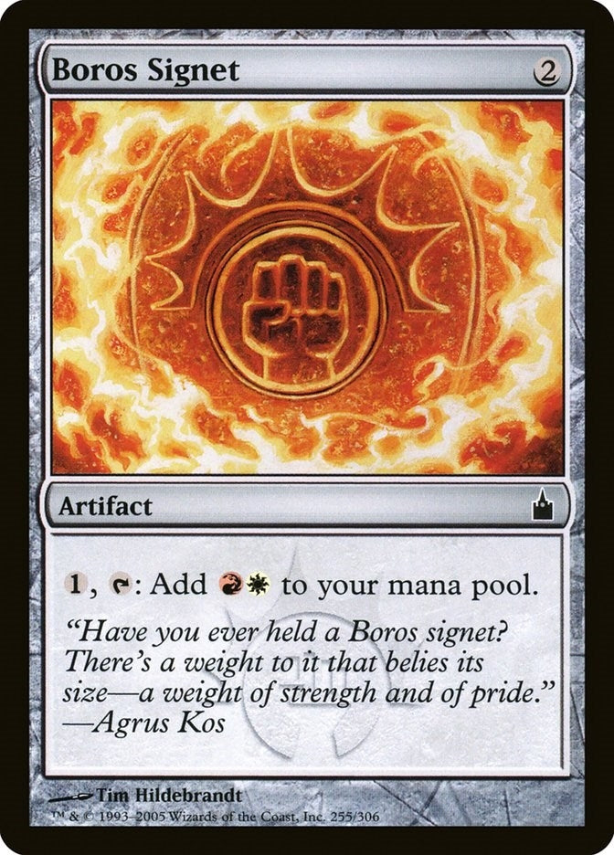 Image for Boros Signet (Ravnica: City of Guilds) (255) - Magic: The Gathering
