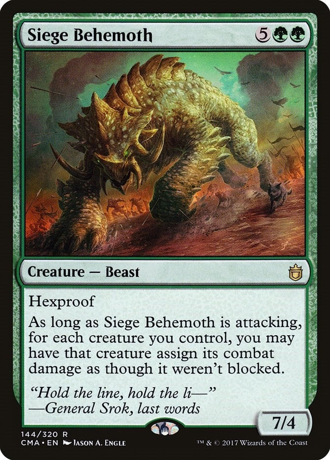 Image for Siege Behemoth (Commander Anthology) (144) - Magic: The Gathering