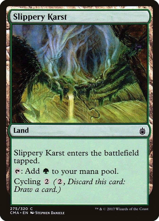 Image for Slippery Karst (Commander Anthology) (275) - Magic: The Gathering