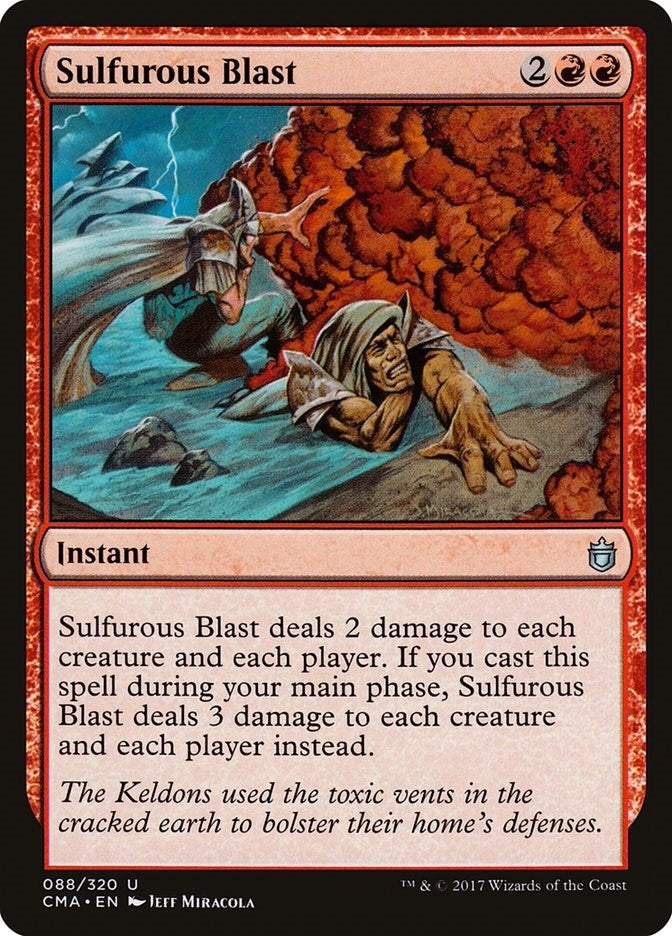 Image for Sulfurous Blast (Commander Anthology) (88) - Magic: The Gathering