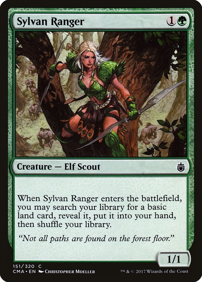 Image for Sylvan Ranger (Commander Anthology) (151) - Magic: The Gathering