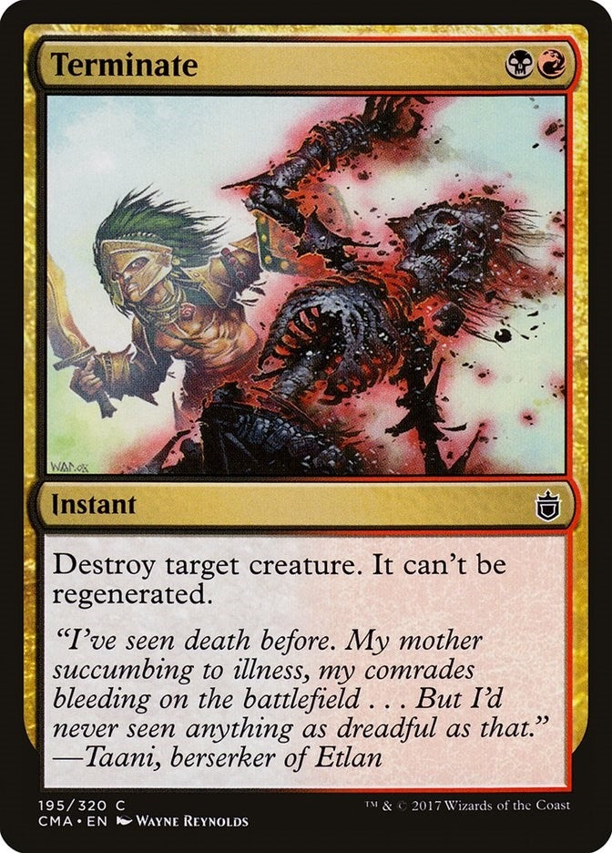 Image for Terminate (Commander Anthology) (195) - Magic: The Gathering