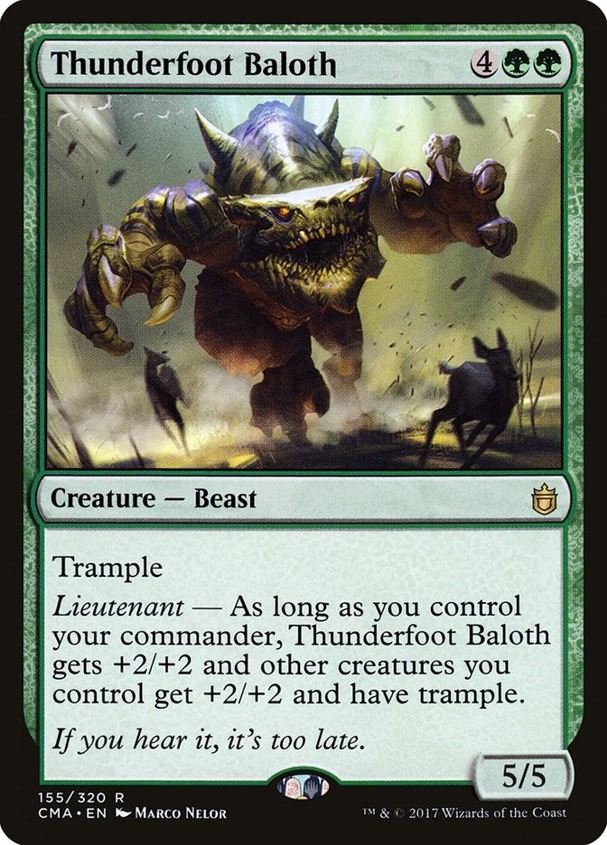 Image for Thunderfoot Baloth (Commander Anthology) (155) - Magic: The Gathering