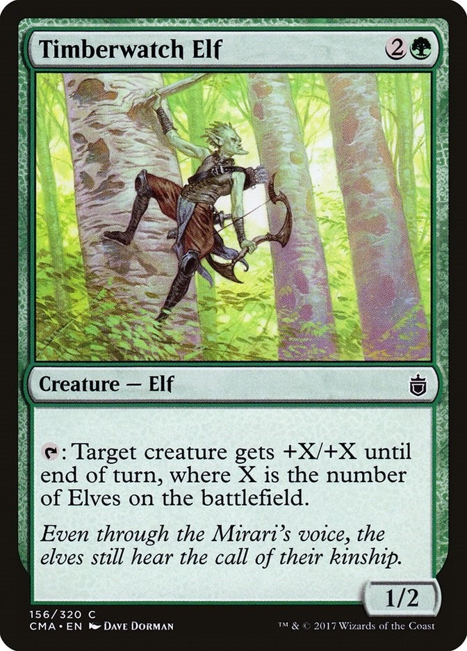 Image for Timberwatch Elf (Commander Anthology) (156) - Magic: The Gathering