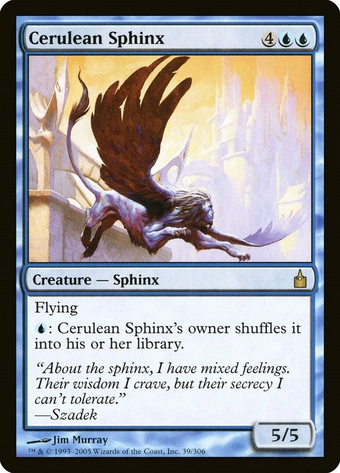 Image for Cerulean Sphinx (Ravnica: City of Guilds) (39) - Magic: The Gathering