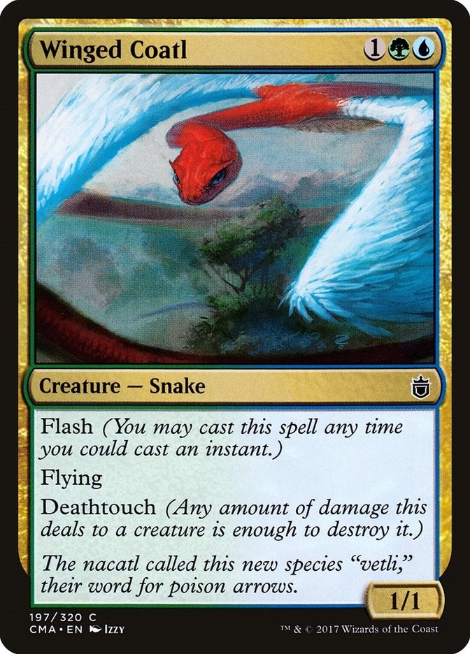 Image for Winged Coatl (Commander Anthology) (197) - Magic: The Gathering