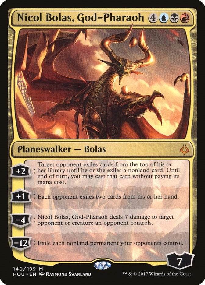 Image for Nicol Bolas, God-Pharaoh (Hour of Devastation) (140) - Magic: The Gathering