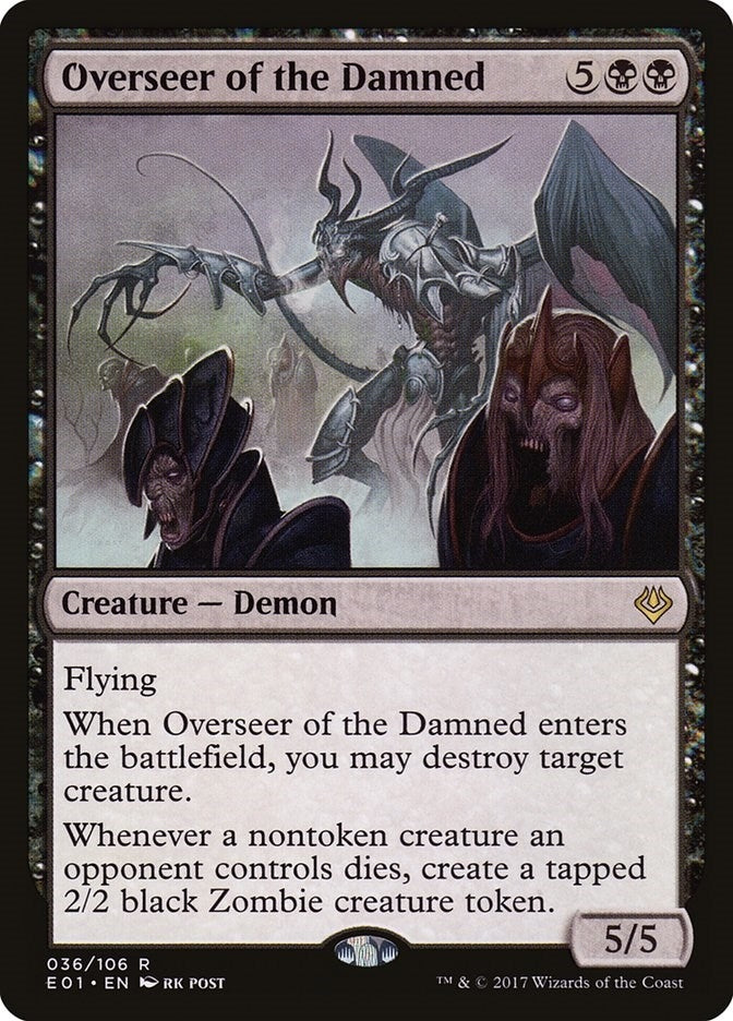 Image for Overseer of the Damned (Archenemy: Nicol Bolas) (36) - Magic: The Gathering