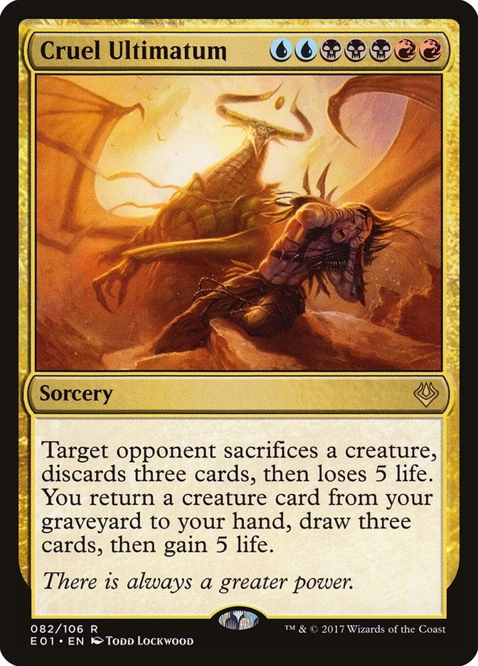Image for Cruel Ultimatum (Archenemy: Nicol Bolas) (82) - Magic: The Gathering
