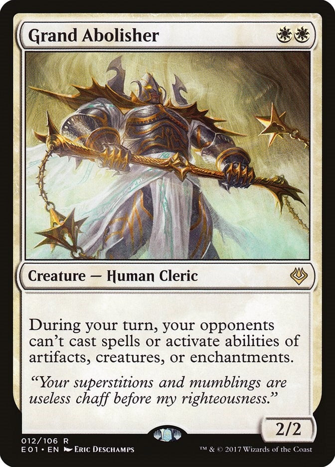 Image for Grand Abolisher (Archenemy: Nicol Bolas) (12) - Magic: The Gathering