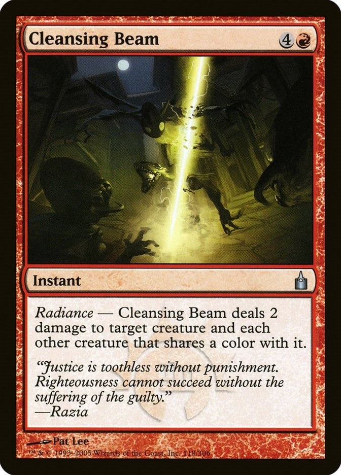 Image for Cleansing Beam (Ravnica: City of Guilds) (118) - Magic: The Gathering