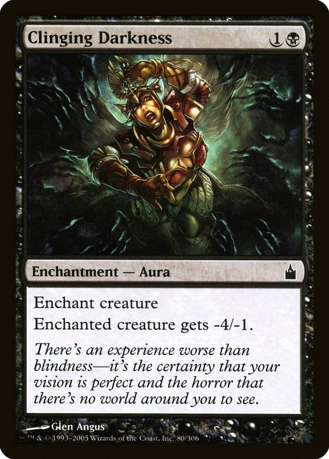 Image for Clinging Darkness (Ravnica: City of Guilds) (80) - Magic: The Gathering