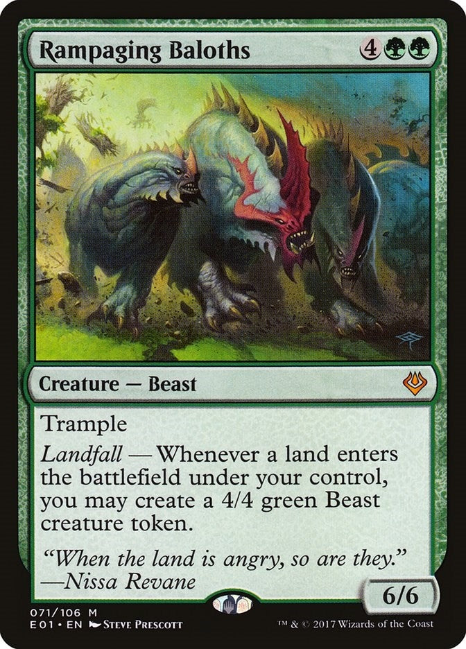Image for Rampaging Baloths (Archenemy: Nicol Bolas) (71) - Magic: The Gathering