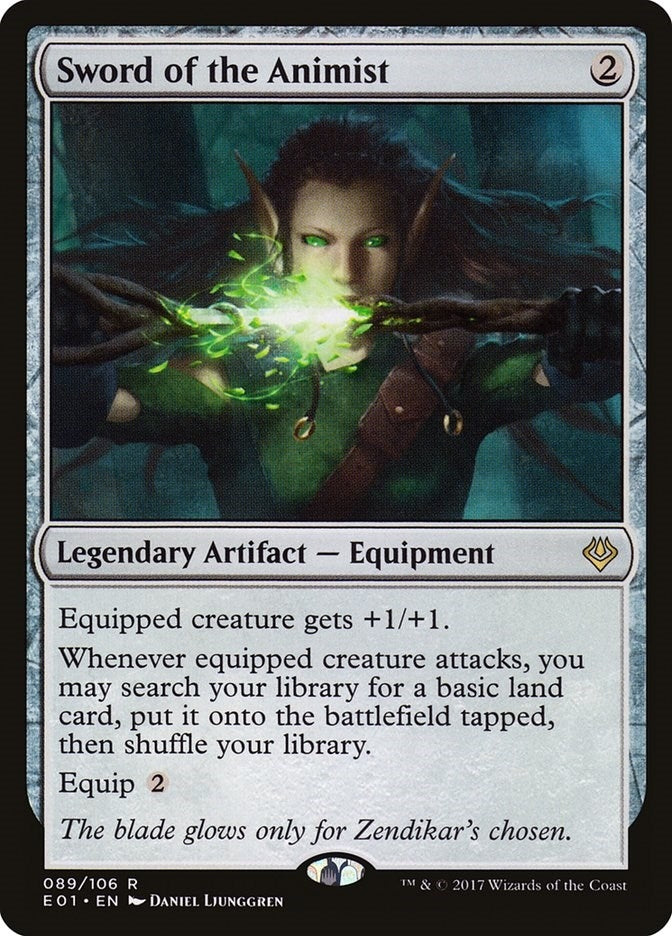 Image for Sword of the Animist (Archenemy: Nicol Bolas) (89) - Magic: The Gathering