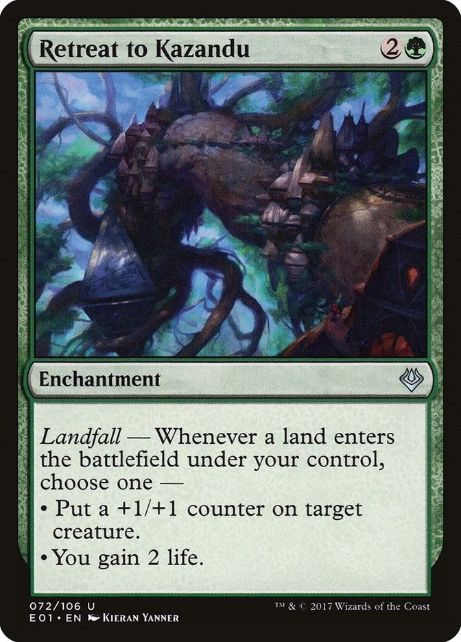 Image for Retreat to Kazandu (Archenemy: Nicol Bolas) (72) - Magic: The Gathering
