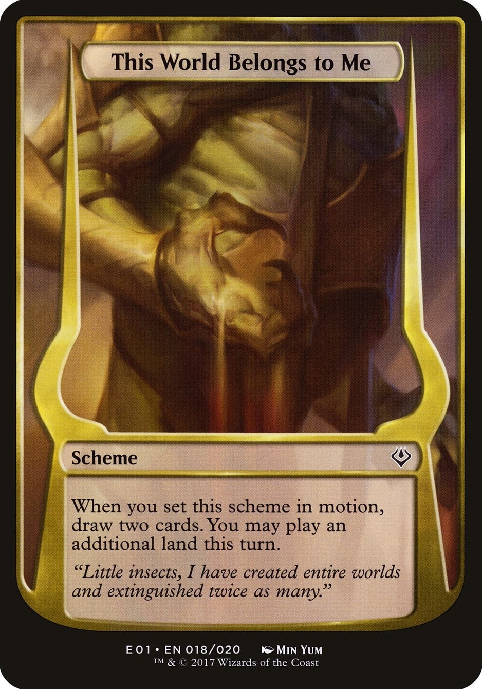 Image for This World Belongs to Me (Archenemy: Nicol Bolas) (Oversize Cards) (18) - Magic: The Gathering