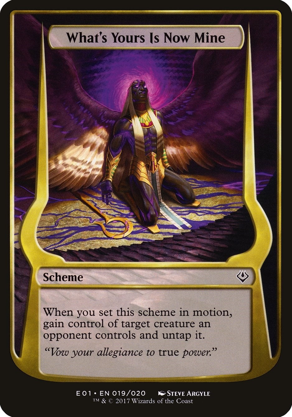 Image for What's Yours Is Now Mine (Archenemy: Nicol Bolas) (Oversize Cards) (19) - Magic: The Gathering