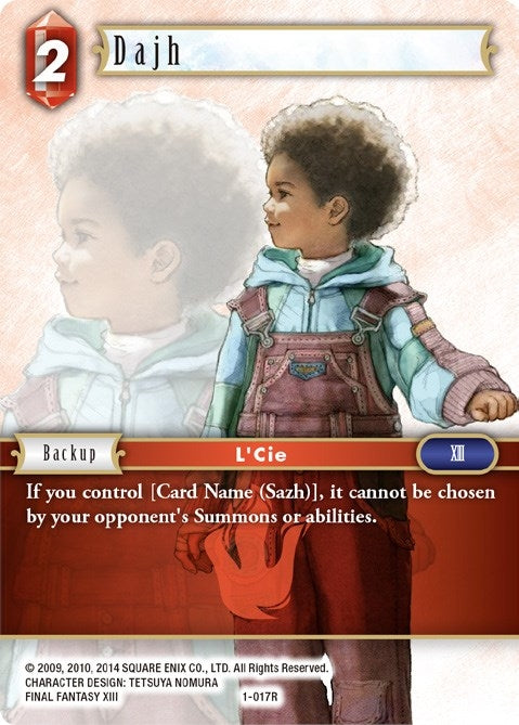 Image for Dajh (Opus I) (1-017R) - Final Fantasy TCG
