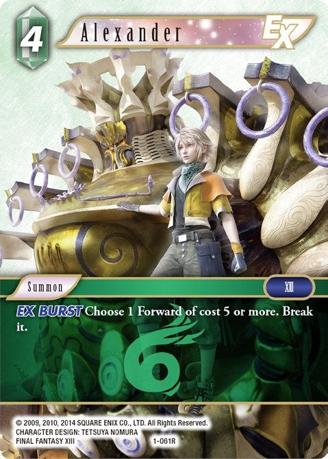 Image for Alexander EX (Opus I) (1-061R) - Final Fantasy TCG
