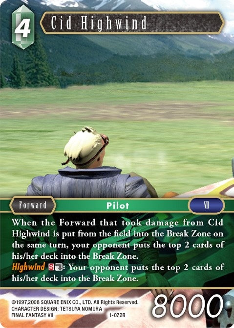 Image for Cid Highwind (Rare) (Opus I) (1-072R) - Final Fantasy TCG