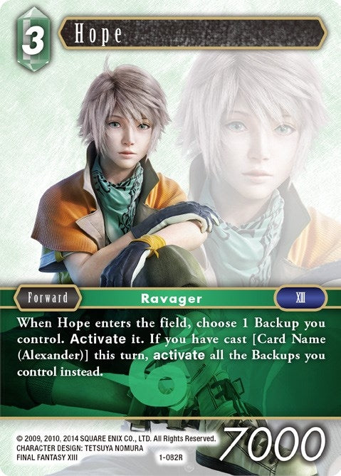 Image for Hope (Opus I) (1-082R) - Final Fantasy TCG