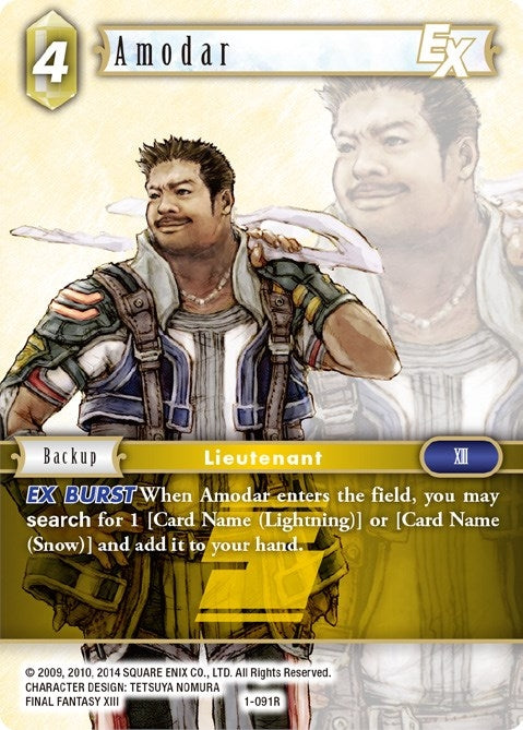 Image for Amodar EX (Opus I) (1-091R) - Final Fantasy TCG