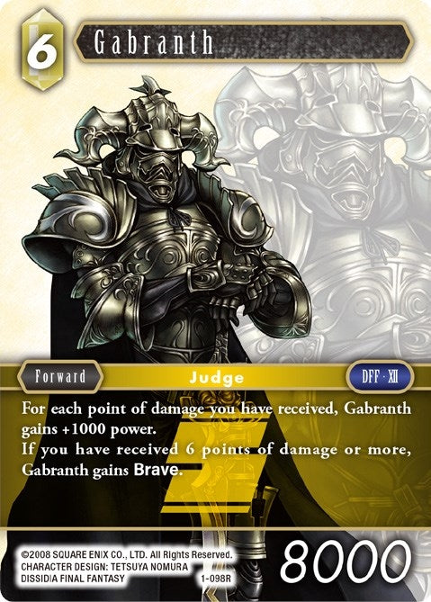 Image for Gabranth (Opus I) (1-098R) - Final Fantasy TCG