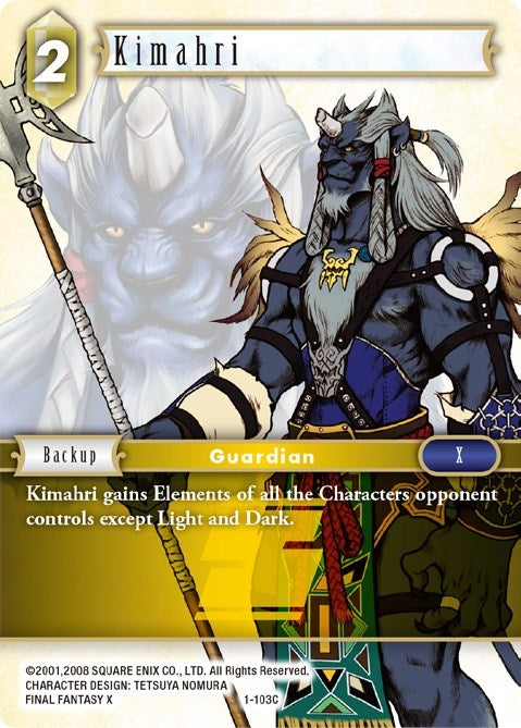 Image for Kimahri (Common) (Opus I) (1-103C) - Final Fantasy TCG