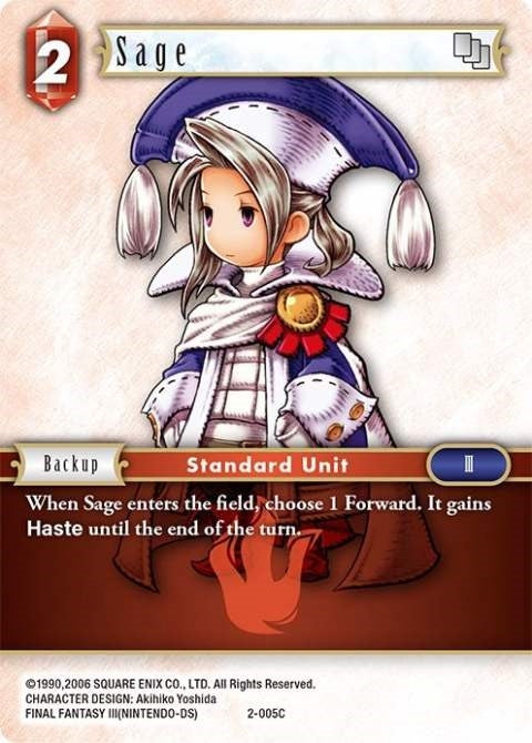 Image for Sage (Luneth) (Opus II) (2-005C) - Final Fantasy TCG