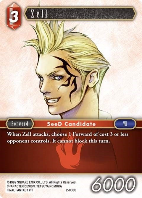 Image for Zell (Opus II) (2-008C) - Final Fantasy TCG