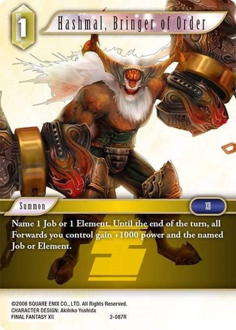 Image for Hashmal, Bringer of Order (Opus II) (2-087R) - Final Fantasy TCG