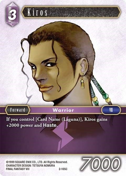 Image for Kiros (Opus II) (2-105C) - Final Fantasy TCG