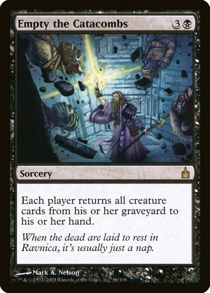 Image for Empty the Catacombs (Ravnica: City of Guilds) (86) - Magic: The Gathering