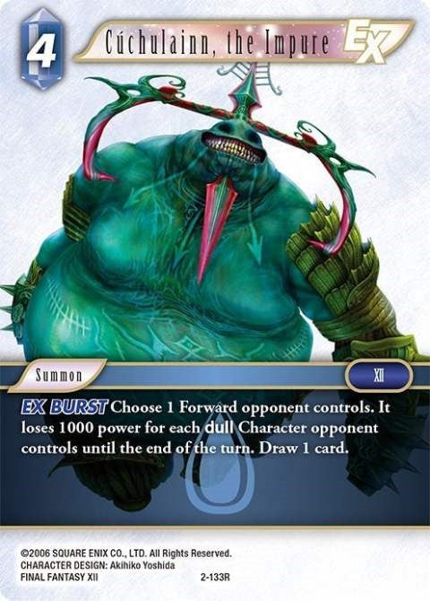 Image for Cuchulainn, the Impure EX (Opus II) (2-133R) - Final Fantasy TCG