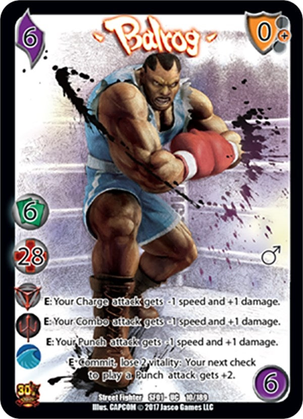 Image for Balrog (Street Fighter CCG) (10) - UniVersus