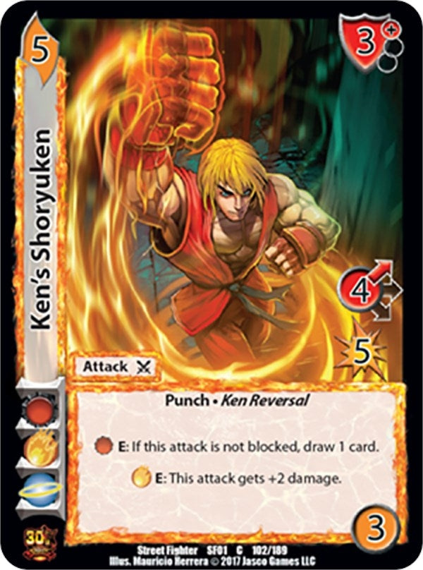 Image for Ken's Shoryuken (Street Fighter CCG) (102) - UniVersus