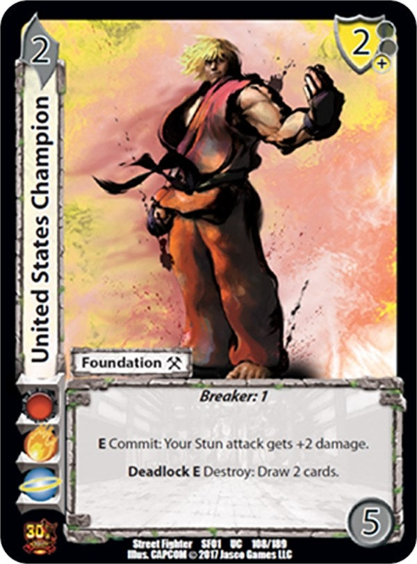 Image for United States Champion (Street Fighter CCG) (108) - UniVersus