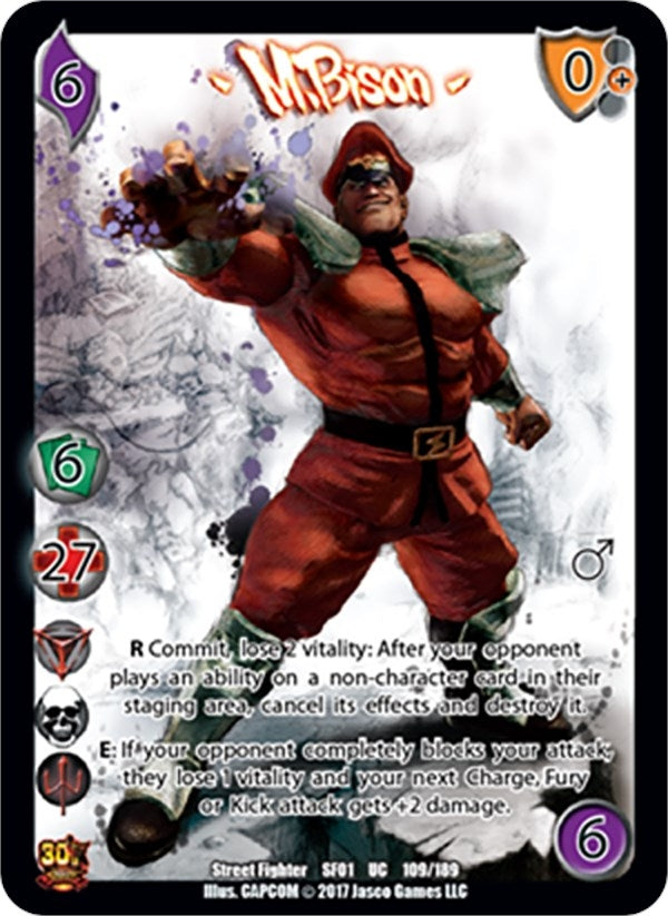 Image for M. Bison (Street Fighter CCG) (109) - UniVersus