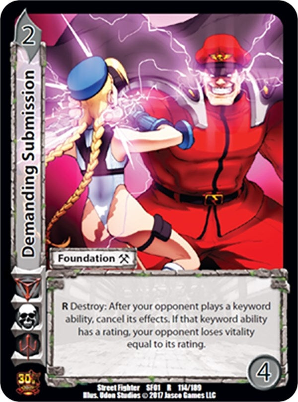 Image for Demanding Submission (Street Fighter CCG) (114) - UniVersus