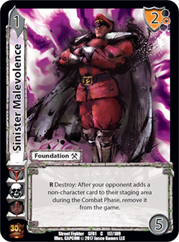 Image for Sinister Malevolence (Street Fighter CCG) (117) - UniVersus