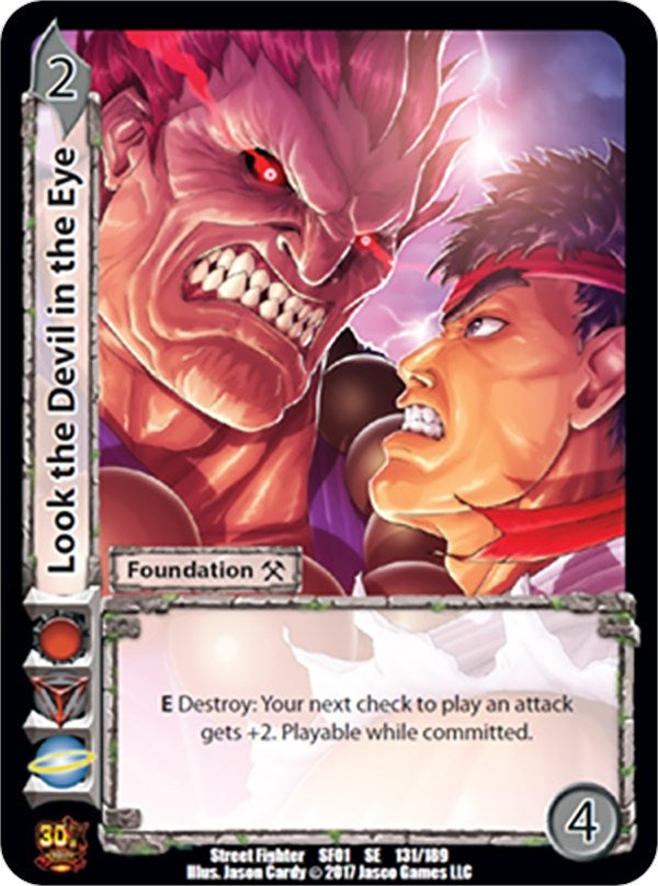 Image for Look the Devil in the Eye (Street Fighter CCG) (131) - UniVersus