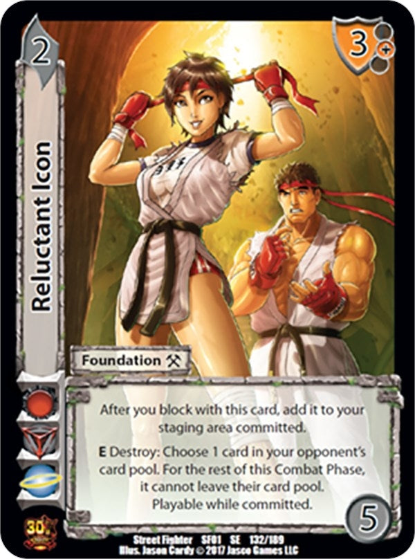 Image for Reluctant Icon (Street Fighter CCG) (132) - UniVersus