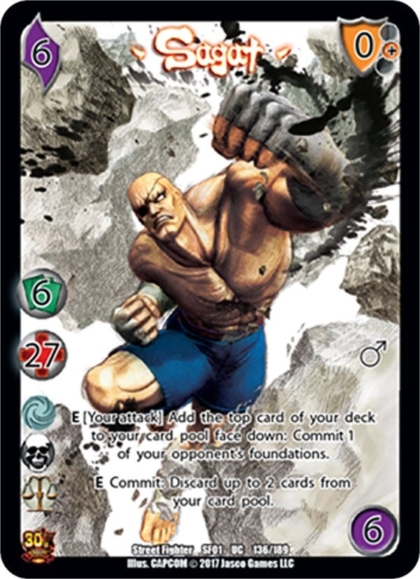 Image for Sagat (Street Fighter CCG) (136) - UniVersus