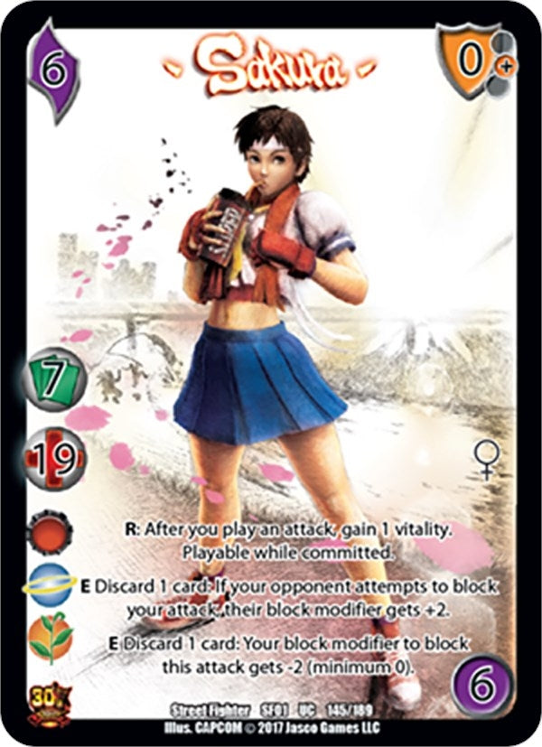 Image for Sakura (Street Fighter CCG) (145) - UniVersus