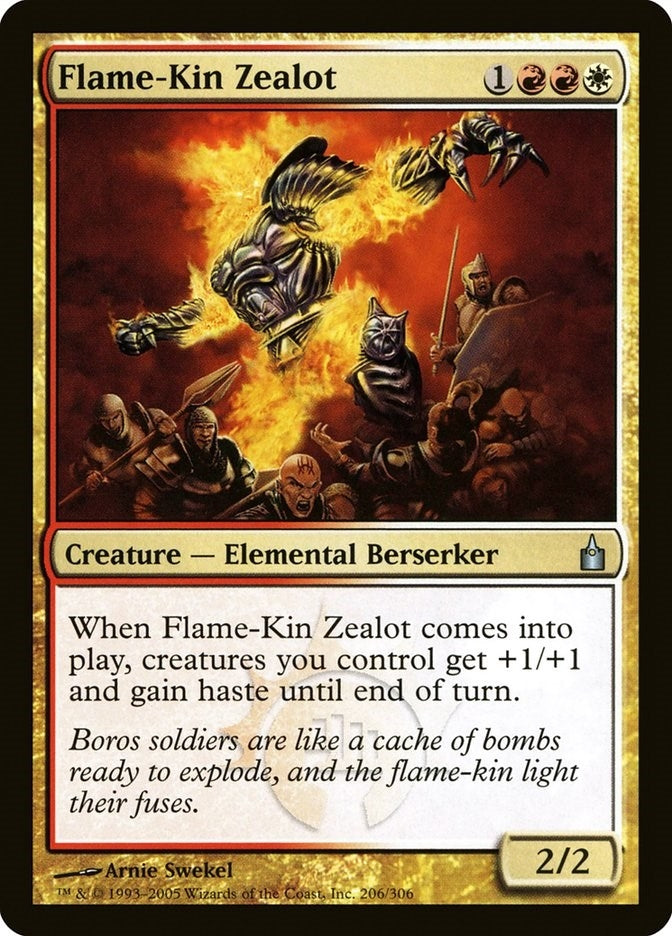 Image for Flame-Kin Zealot (Ravnica: City of Guilds) (206) - Magic: The Gathering